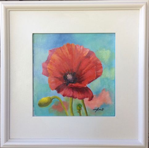 Poppin' Poppies 8x8 at Hunter Wolff Gallery